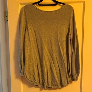 Caslon Heather Gray Long Sleeve Sweater